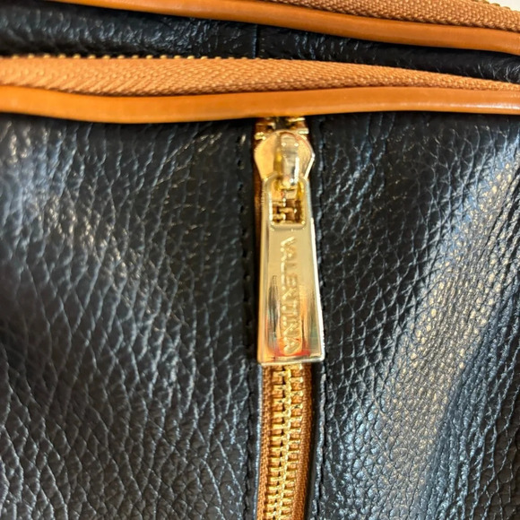 VALENTINA Convertible Purse Metal Handle Leather Multiple Pockets Backpack - Picture 2 of 15